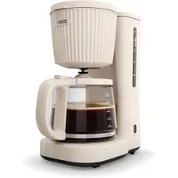 Princess 246048, Cafetière filtre, 1,5 litre, pour café moulu, 1000 W, couleur ivoire