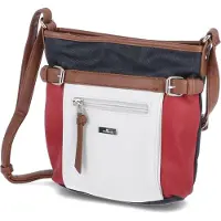 Tom Tailor Sac à bandoulière 'Juna' bleu / rouge / blanc