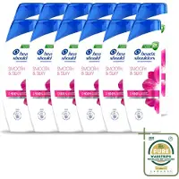 Head & shoulders 12 flacons de shampooing anti-pelliculaire , gamme Smooth & Silky, 250 ml - Pack économique - 12 pièces