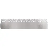 vidaXL Bordures de jardin, 10 pièces, 103 x 0,05 x 22 cm, acier inoxydable, argenté