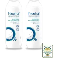 Neutral 2 shampooings antipelliculaires neutres pour les peaux sensibles - 250 ml - Pack économique - 2 pièces