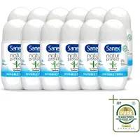 Sanex 12 déodorants roll-on Bamboo Invisible Fresh, 50 ml, lot de 12