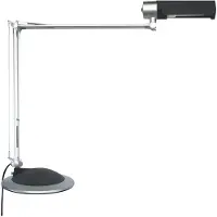 MAUL Lampe de table MAULoffice E27 LED 3.000 K pied à pince pied argent