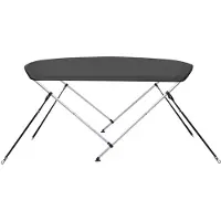 vidaXL 2-Bow Bimini Top Anthracite 150x120x110 cm