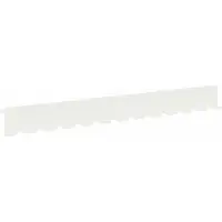 vidaXL Bordure de jardin, 20 pièces, 102 x 10 x 4 cm, acier, blanc