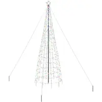 vidaXL Arbre de Noël LED avec 800 LED Multicolore 400 cm Fer
