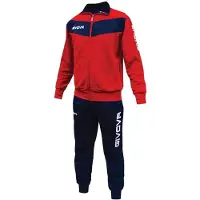 Givova Survêtement Multisport - - TUTA VISA - Garçon - Rouge/Bleu - 100% Polyester