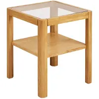 Ebuy24 Greta table d'angle chêne.