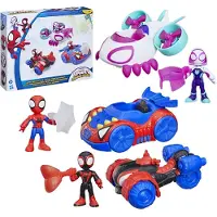 Spidey and his Amazing Friends HAS SPD SAF playset Spidey Vehicle 3-pack