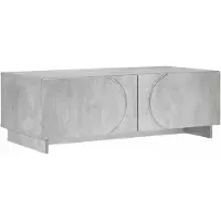 vidaXL Table basse, gris béton, 102 x 50,5 x 35 cm, matériau de bois