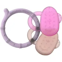 Matchstick Monkey Cooling Teether jouet de dentition effet rafraîchissant Pink/ Dusty Pink 3m+ 1 pcs