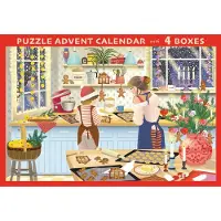 ViSSEVASSE Puzzle Calendrier de l'Avent - Sweet Décembre - 4 Boî - - UneTaille - Calendrier