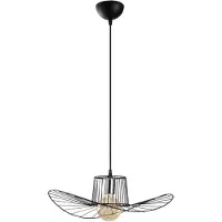 Opviq - Lustre en fer - 49 cm de diamètre - 110 cm de hauteur - IP20 - noir