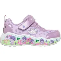SKECHERS Baskets 'PLAY SCENE' vert clair / violet / lavande / argent