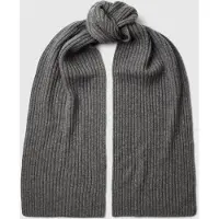 Selected Cachemire Mélangé Écharpe Homme Gris ONE SIZE