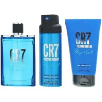 Cristiano Ronaldo Coffret cadeau 3 pièces Play It Cool : Eau de toilette 100 ml – Gel douche 150 ml – Spray pour le corps 150 ml