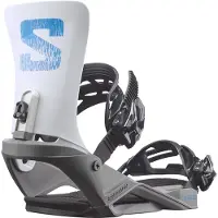 Salomon Snowboard - Fixations de snowboard - Rhythm Grey Race Blue en Nylon - Taille 34,5-40 - Blanc