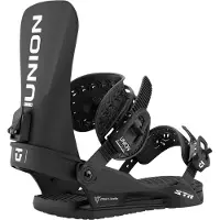 Union - Fixations de snowboard - STR Black en Aluminium - Taille 41-43 - Noir