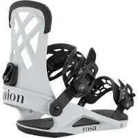 Union - Fixations de snowboard freestyle - Rosa Light Grey en Nylon - Taille 34-37 - Gris