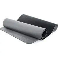 Gymstick Pro : Tapis de yoga - Avec vidéos d'exercices en ligne - Gris/Noir