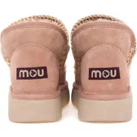 Mou pour femme. MU.FW531009A Baskets en cuir beige Eskimo Bounce (41), 3 à 5 cm, Aucun, Casuel