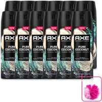 Axe 12 sprays déodorants Pure Coconut, 150 ml - Pack économique - 12 pièces