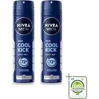 Nivea 2 x Déodorant spray MEN Cool Kick, 150 ml - Lot de 2