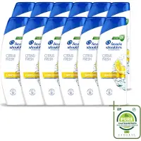 Head & shoulders 12 bouteilles de shampooing , parfum agrumes, format 250 ml - Lot de 12