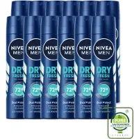 Nivea 12 sprays déodorants MEN Dry Fresh - 150 ml - Lot de 12