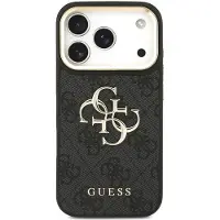 GUESS Coque 4G Metal Logo Backcover pour Apple iPhone 18 Pro Max / 17 Pro Max - Black