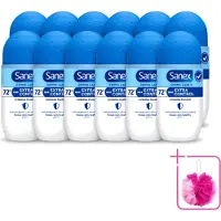 Sanex 12 déodorants roll-on Dermo Extra Control - 53 ml - Lot de 12