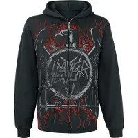 Slayer Sweat-shirt zippé à capuche de - Black Eagle - S - 5XL - pour Homme - noir - Taille 4XL
