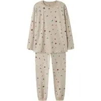 Name it Pyjama taupe / vert foncé / rouge / blanc