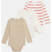 Tommy Hilfiger Barboteuse / body 'ESS' beige chiné / rouge / blanc
