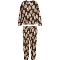 Next Pyjama noisette / brun foncé