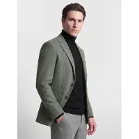 Benvenuto Design Veste de costume gris foncé / blanc