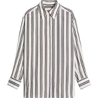 Marc O'Polo Chemisier bleu clair / anthracite / blanc