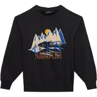 Napapijri Sweat 'ELLIS' beige clair / bleu / noisette / noir