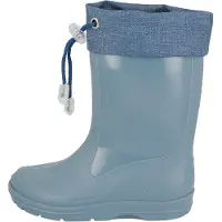 Beck Bottes en caoutchouc bleu denim / bleu clair