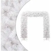 vidaXL Arche d'arbre de Noël Blanc 240 cm