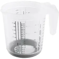Keeeper 6x Messkanne 'Massimo', Verre mesureur, Transparent, Gris