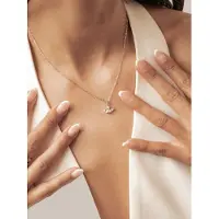 Hey Happiness Chaîne 'Marquise Flower' argent