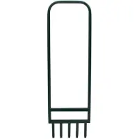 DKD Home Decor Aérateur de gazon avec 5 dents creuses Vert Acier revêtu par poudre
