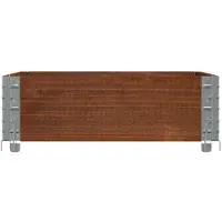 vidaXL Jardinière marron 80x60 cm bois massif de pin