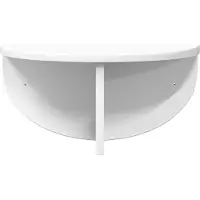 vidaXL Étagère Murale 2 pcs Blanc 38 x 19 x 19 cm Bois d'ingénierie