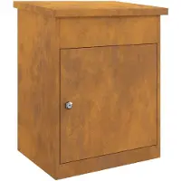 vidaXL Boîte de dépôt de colis Rouillé 44 x 35 x 59 cm