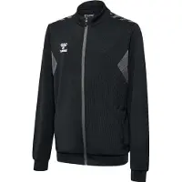 Hummel Veste de survêtement gris fumé / noir / blanc