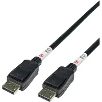 Deltaco DP80-1010 (1 m), Câble vidéo, Noir