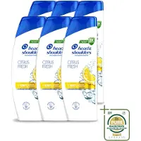 Head & shoulders 6 flacons de shampooing Citrus Fresh - 250 ml - Lot de 6