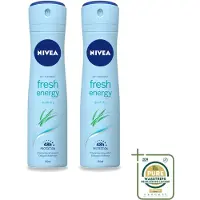 Nivea 2 vaporisateurs déodorants Fresh Energy - 150 ml - Pack économique - 2 pièces